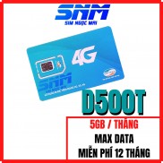 [FREESHIP] Sim 4G Viettel D500 - D500T - 12UMAX50N - D900 -  5Gb/tháng Trọn Gói 1 Năm - NGHE GỌI ĐƯỢC - SIM NGỌC MAI